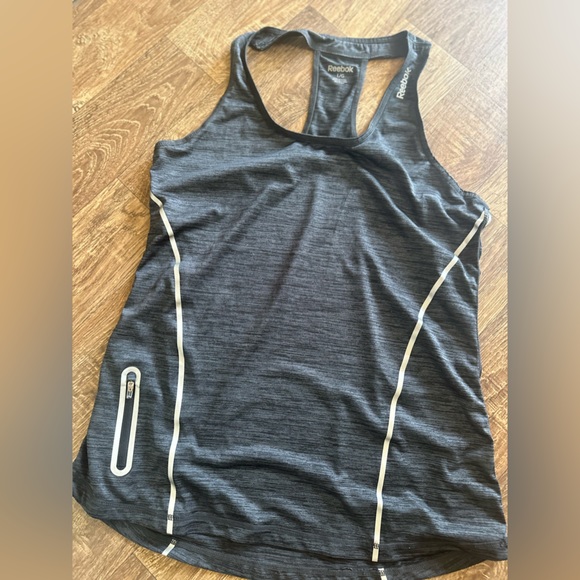Reebok Athletic Tank Top Women's Charcoal Gray Large - Picture 3 of 9
